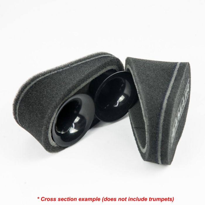 2 Ramair MS-010 Dual Intake Motorcycle Carburetor Sock Air Filters
