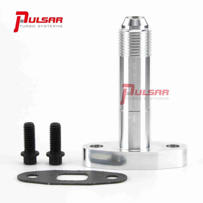Kit de instalación de brida de drenaje de aceite extendida Pulsar PSR-10AN para turbocompresor T4
