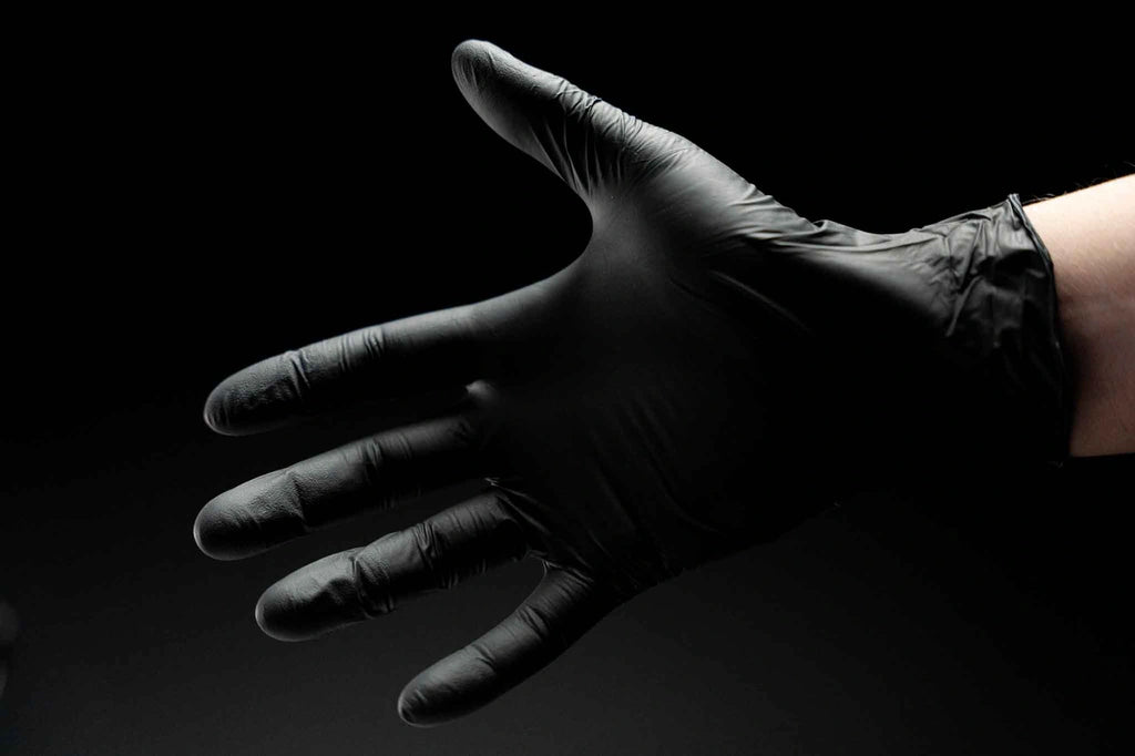 Guantes de montaje / Guantes de trabajo negros (X-large)