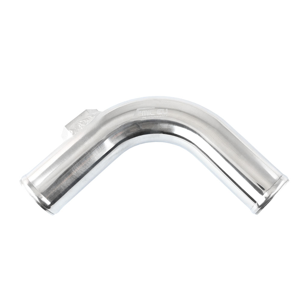 Codo de aluminio 90° 51 mm con brida soldada para sensor MAP 12 mm