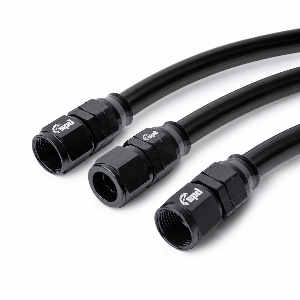 Tubo de aluminio AN4 1/4" (6.35mm) Negro