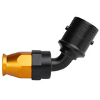 Extremo de manguera desconexión rápida PTFE AN10 60°