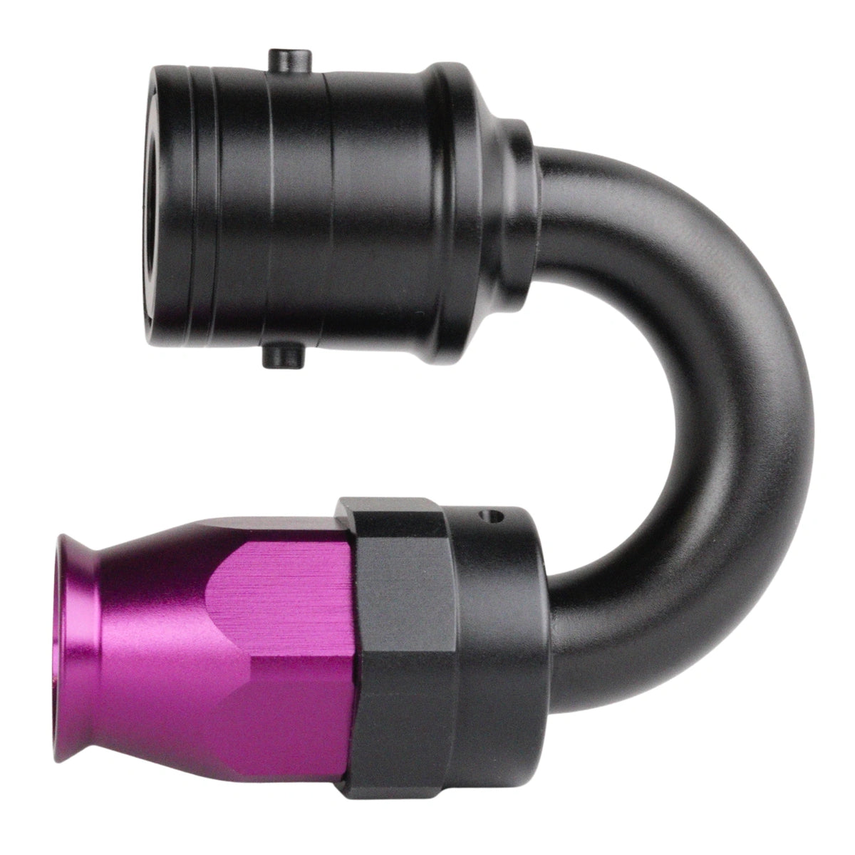 Extremo de manguera desconexión rápida PTFE AN4 180°