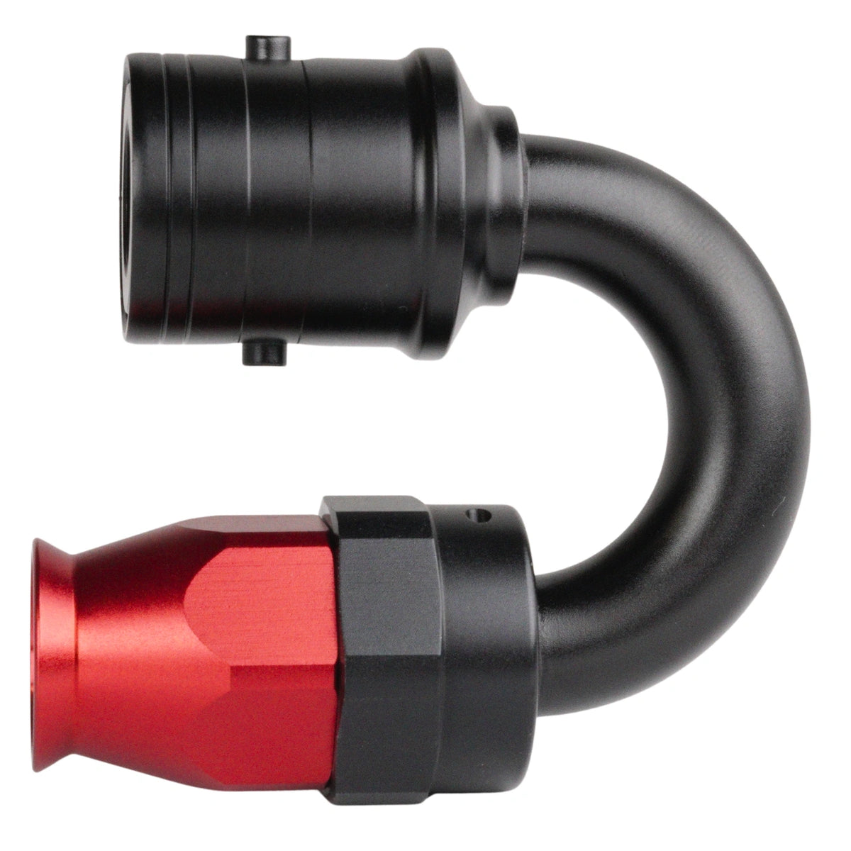 Extremo de manguera desconexión rápida PTFE AN4 180°