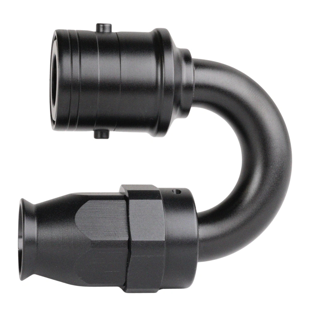 Extremo de manguera desconexión rápida PTFE AN6 180°