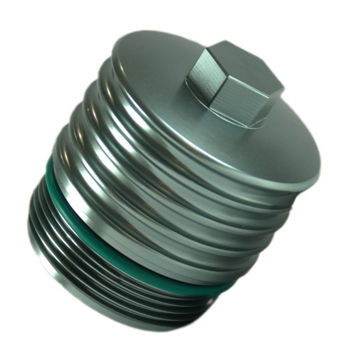 Aluminum oil filter housing for BMW B48 engine