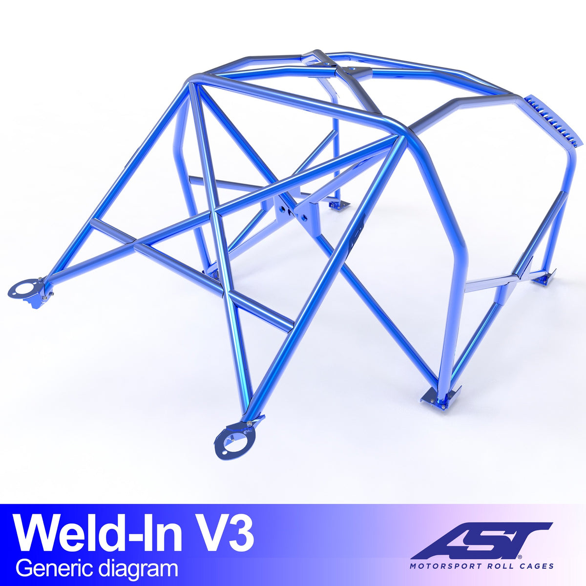 Arco de seguridad Audi A3 / S3 (8L) Hatchback 3 puertas Quattro Weld In V3