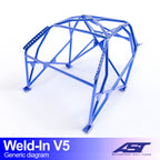 Arco de seguridad Audi TT (8N) Coupé 3 puertas Quattro Weld In V5