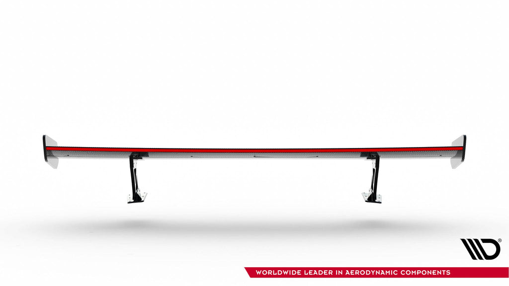Alerón de carbono con soportes externos V.1 + LED para Audi A5 / A5 S-Line / S5 / RS5 Coupe F5 / F5 Facelift
