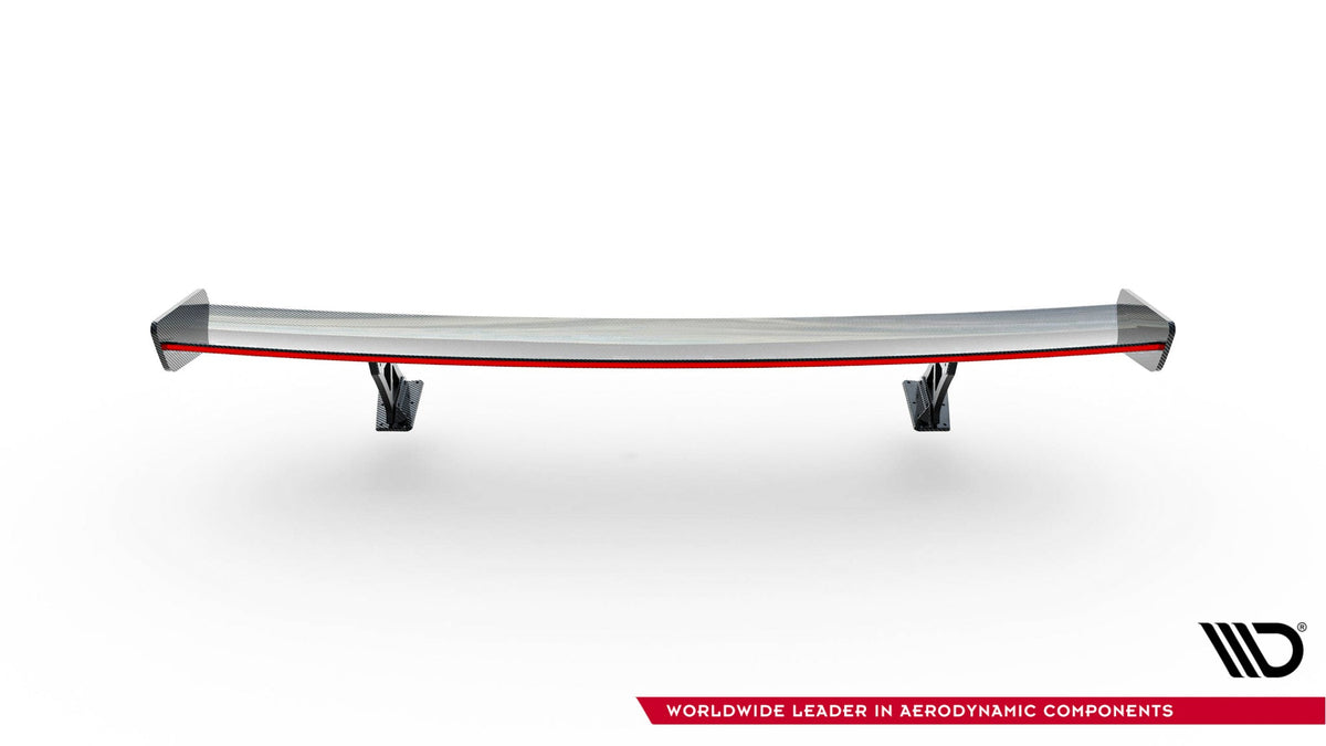 Alerón de carbono con soportes externos V.1 + LED para Audi A5 / A5 S-Line / S5 / RS5 Coupe F5 / F5 Facelift