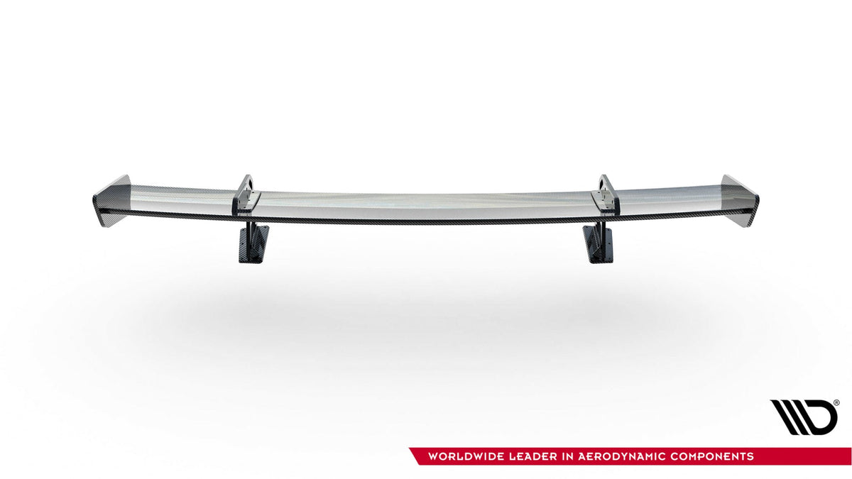 Alerón de carbono con soportes cuello de cisne para Audi A5 / A5 S-Line / S5 / RS5 Coupe F5 / F5 Facelift