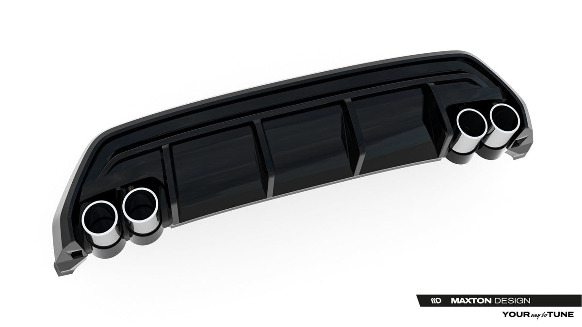 Difusor trasero + embellecedores de escape para Audi A3 S-Line Sportback 8Y Facelift