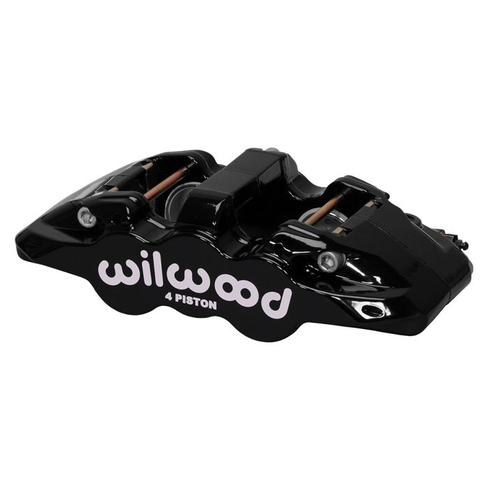 Pinza de freno radial universal Wilwood 120-13338 Aero4 de 4 pistones, color negro.