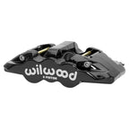 Pinza de freno radial Wilwood 120-14443 Aero6-DS izquierda, 6 pistones, color negro.