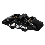 Pinza de freno Wilwood 120-13290 Aero6 de montaje radial, izquierda, 6 pistones, color negro.