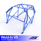 Arco de seguridad BMW Serie 1 (F21) Hatchback 3 puertas Weld In V5