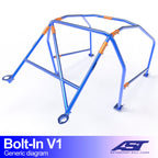 Arco de seguridad Citroën AX (Phase 1/2) Hatchback 5 puertas Bolt In V1