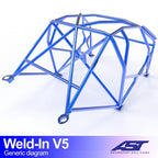 Arco de seguridad Ford Focus (Mk3) Hatchback 5 puertas AWD Weld In V5