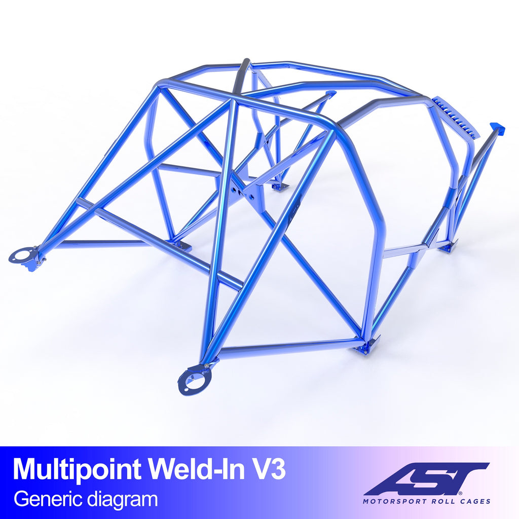 Arco de seguridad Hyundai Getz Hatchback 3 puertas Multipoint Weld In V3