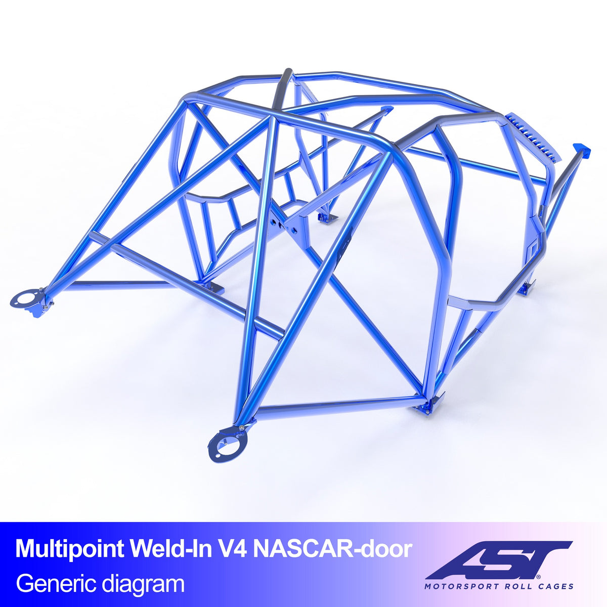 Arco de seguridad Lexus IS (XE10) Sedán 4 puertas Multipoint Weld In V4 con puertas NASCAR para drift