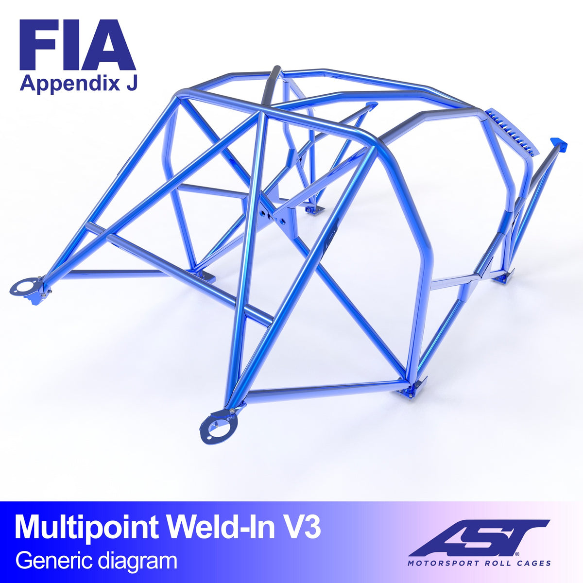 Arco de seguridad Nissan Primera (P11) Sedán 4 puertas FWD Multipoint Weld In V3
