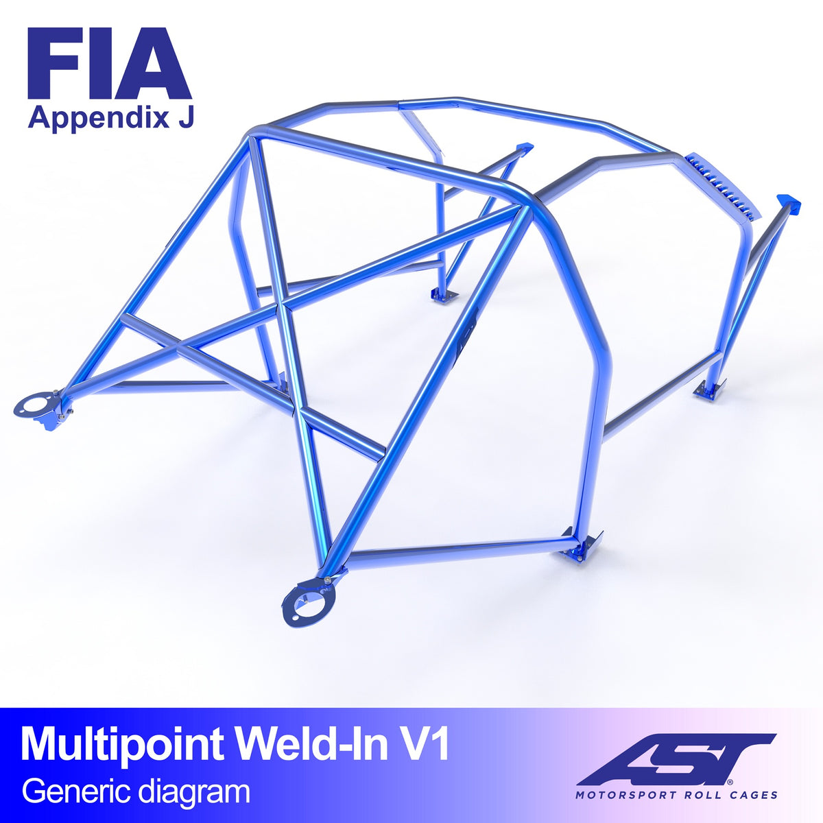 Arco de seguridad Renault R8 Sedán 4 puertas Multipoint Weld In V1