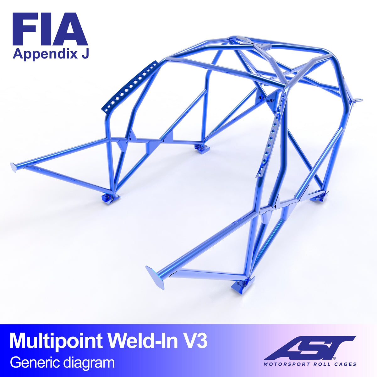 Arco de seguridad Volkswagen Golf (Mk1) Hatchback 5 puertas Multipoint Weld In V3