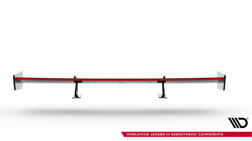 Alerón de carbono con soportes cuello de cisne + LED para Audi A5 Coupe 8T