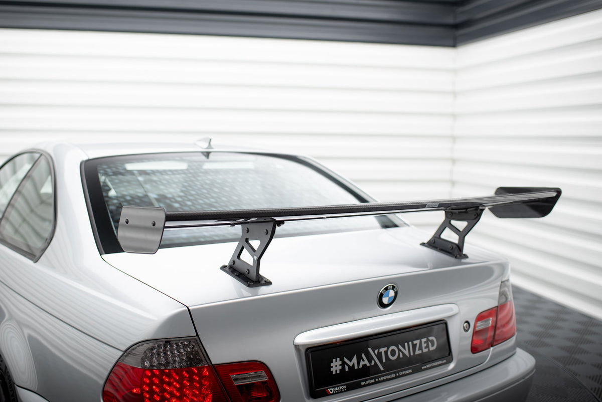 Alerón de carbono con soportes internos para BMW 3 Coupe E46