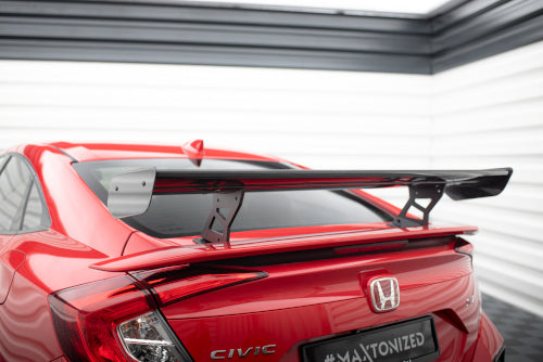 Alerón de carbono con soportes internos para Honda Civic SI Mk10