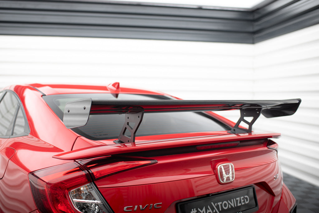 Alerón de carbono con soportes internos para Honda Civic SI Mk10