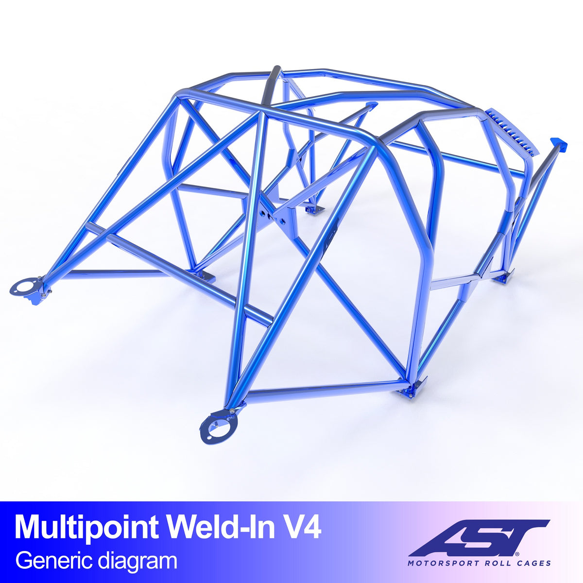 Arco de seguridad BMW Serie 1 (E81) Hatchback 3 puertas Multipoint Weld In V4