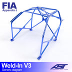 Arco de seguridad BMW Serie 3 (E30) Coupé 2 puertas RWD Weld In V3