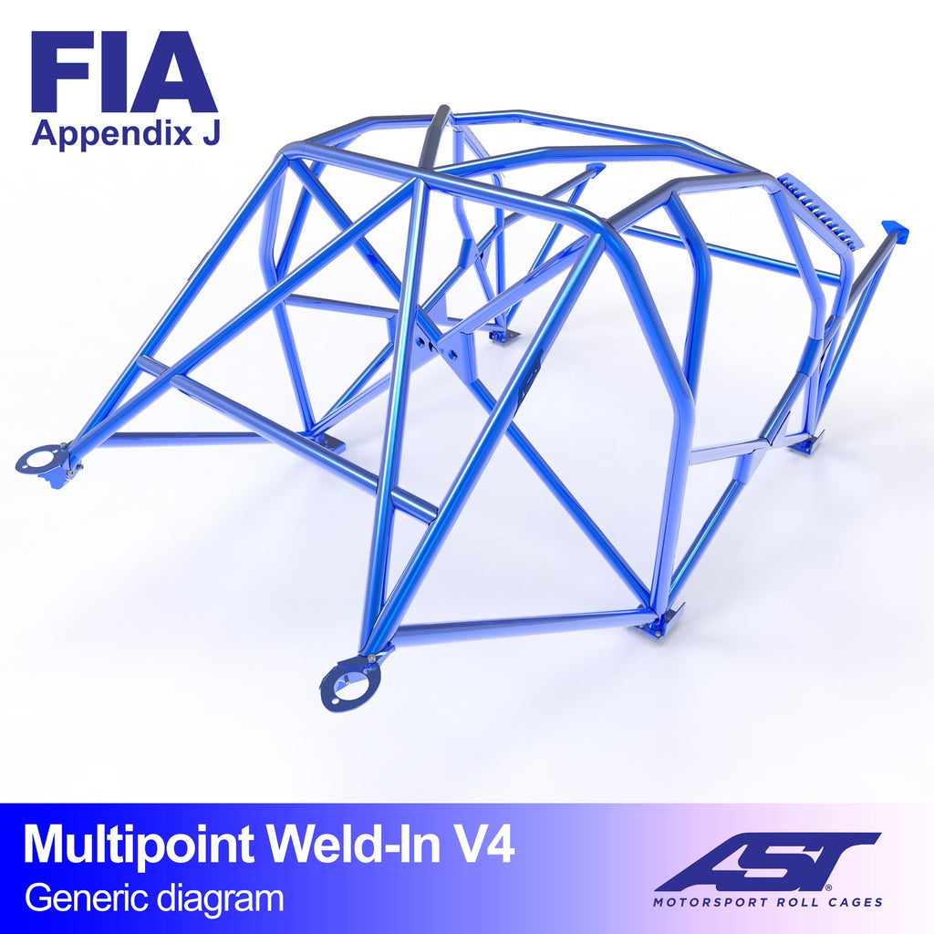Arco de seguridad BMW Serie 3 (E36) Coupé 2 puertas Multipoint Weld In V4