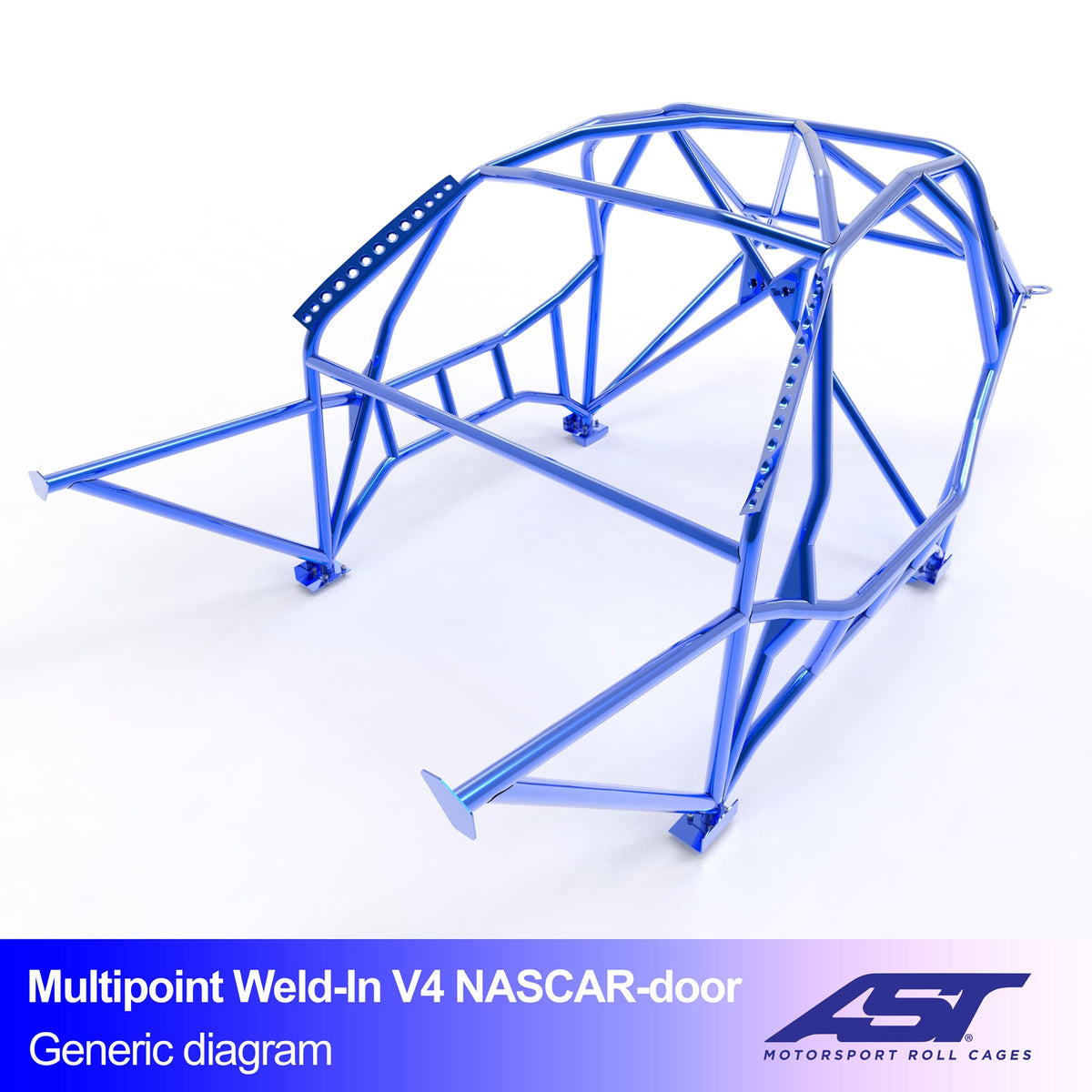 Arco de seguridad BMW Serie 3 (E36) Compact 3 puertas Multipoint Weld In V4 con puertas NASCAR para drift