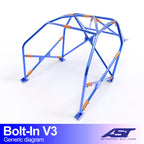 Arco de seguridad BMW Serie 3 (F30) Sedán 4 puertas Bolt In V3