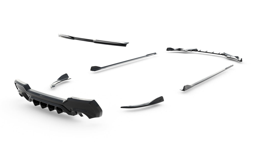 Kit de splitters para BMW 4 M-Pack Coupe G22 / G22 Facelift
