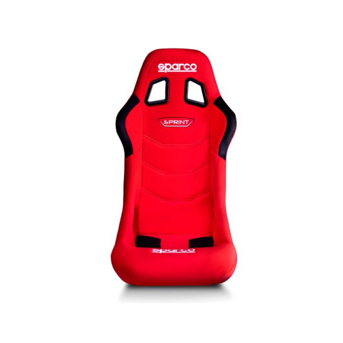 Asiento tubular Sparco Sprint+ rojo, homologado por la FIA (8855-1999).
