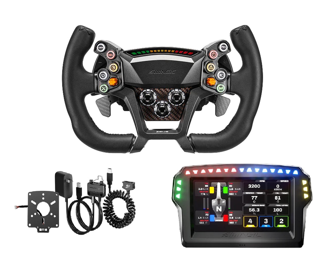 Pack Simagic ZEUS GT + MagicDash 4 + MagLink Pro Simracing
