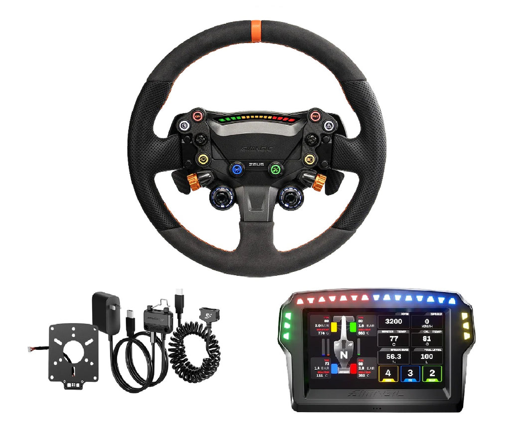 Pack Simagic ZEUS Sport + MagicDash 4 + MagLink Pro Simracing