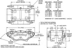 Pinza de freno Wilwood 120-15563 SI Billet Narrow Dynalite universal con anclaje radial 4 pistones