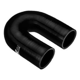 Silicone elbow 180' 60mm Black