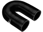 Codo de silicona 180° 54 mm negro