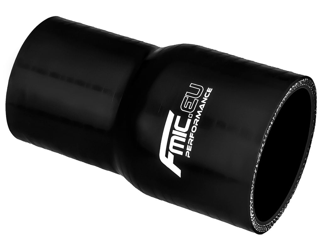 Reductor recto de silicona 57/63 mm negro