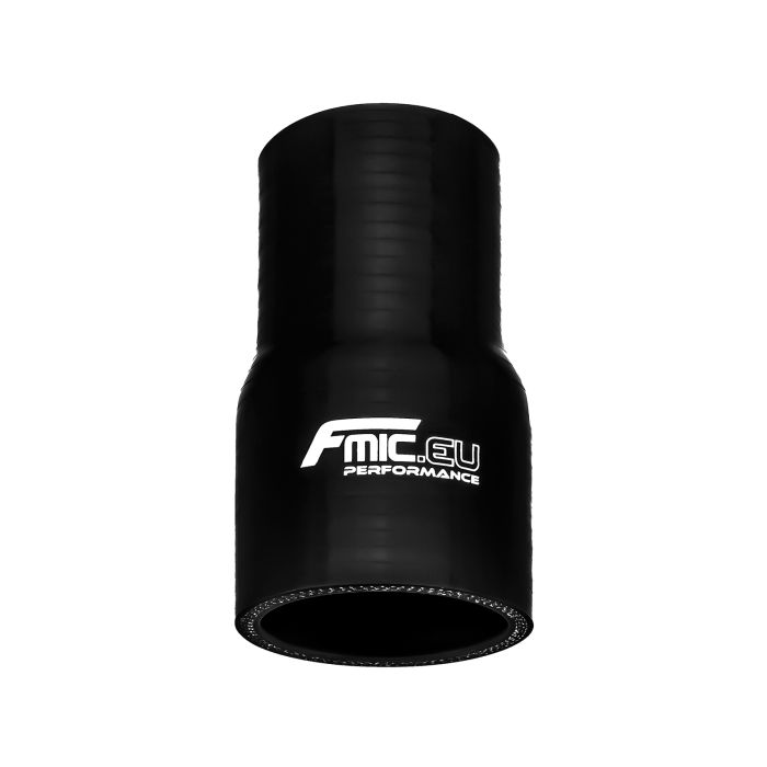 Black silicone straight reducer 60/80 mm