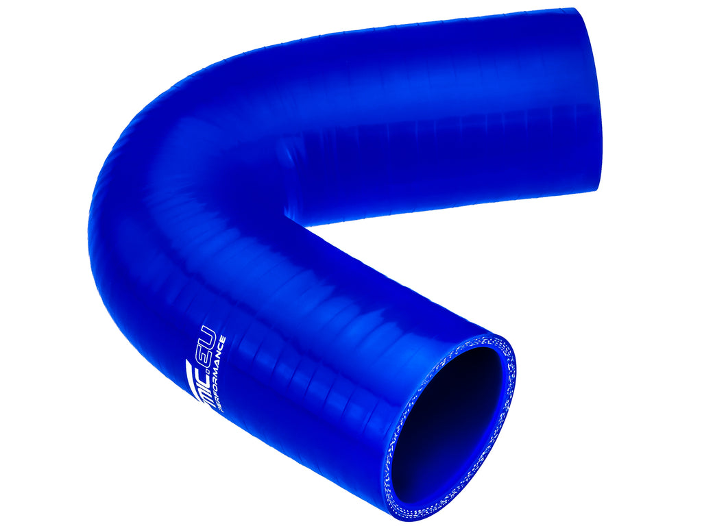 Codo de silicona 135' 57 mm azul