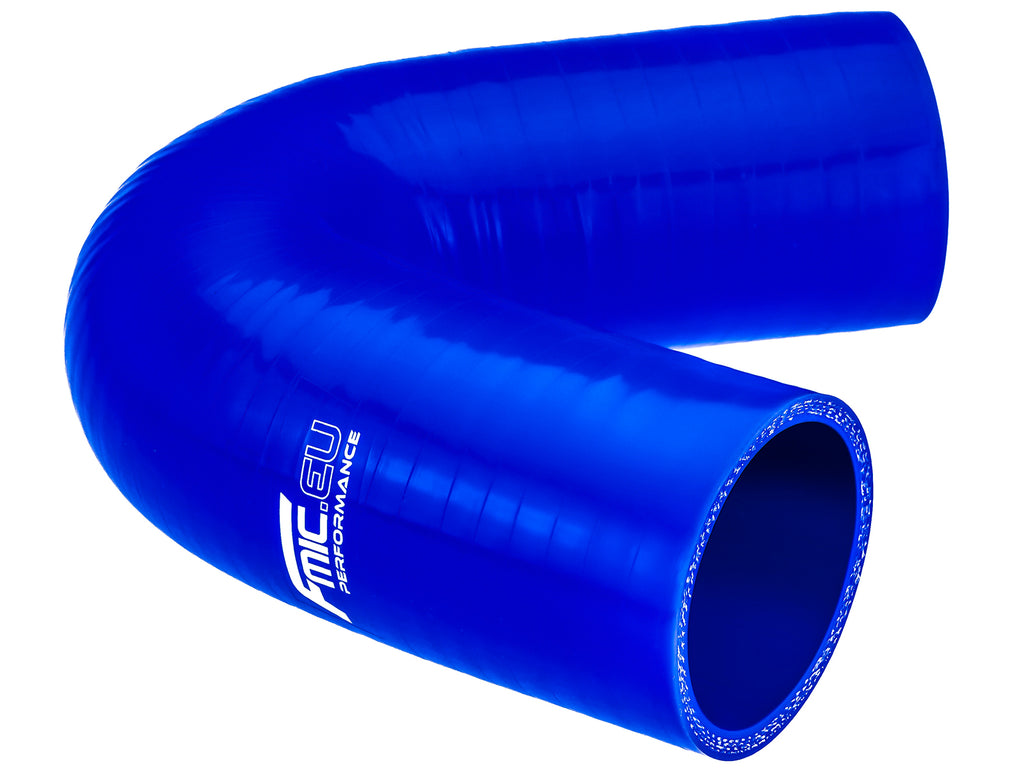 Codo de silicona 135' 57 mm azul