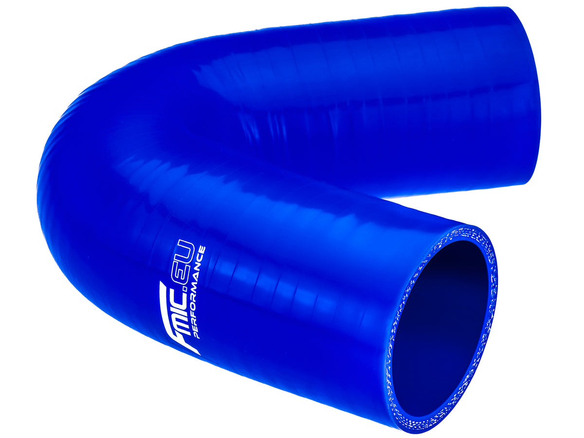 Codo de silicona 135° 54 mm azul