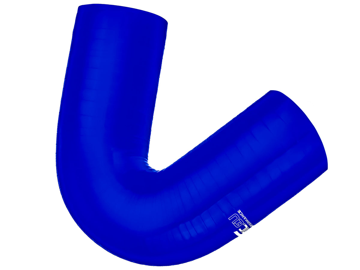 Codo de silicona 135' 57 mm azul