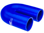 Codo de silicona 180° 57 mm azul